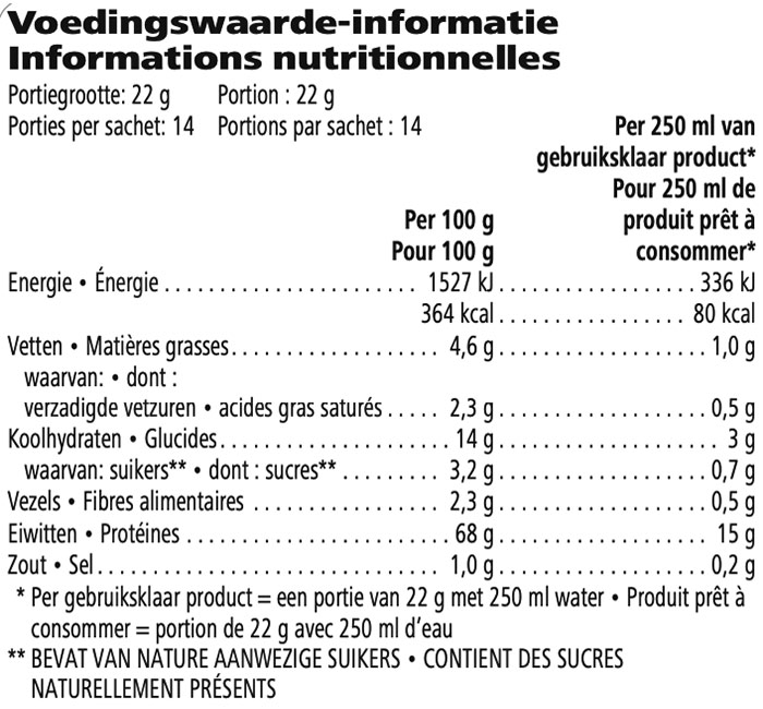 Voedingswaarden Herbalife High Protein Iced Coffee – 15g Proteïne + Cafeïne