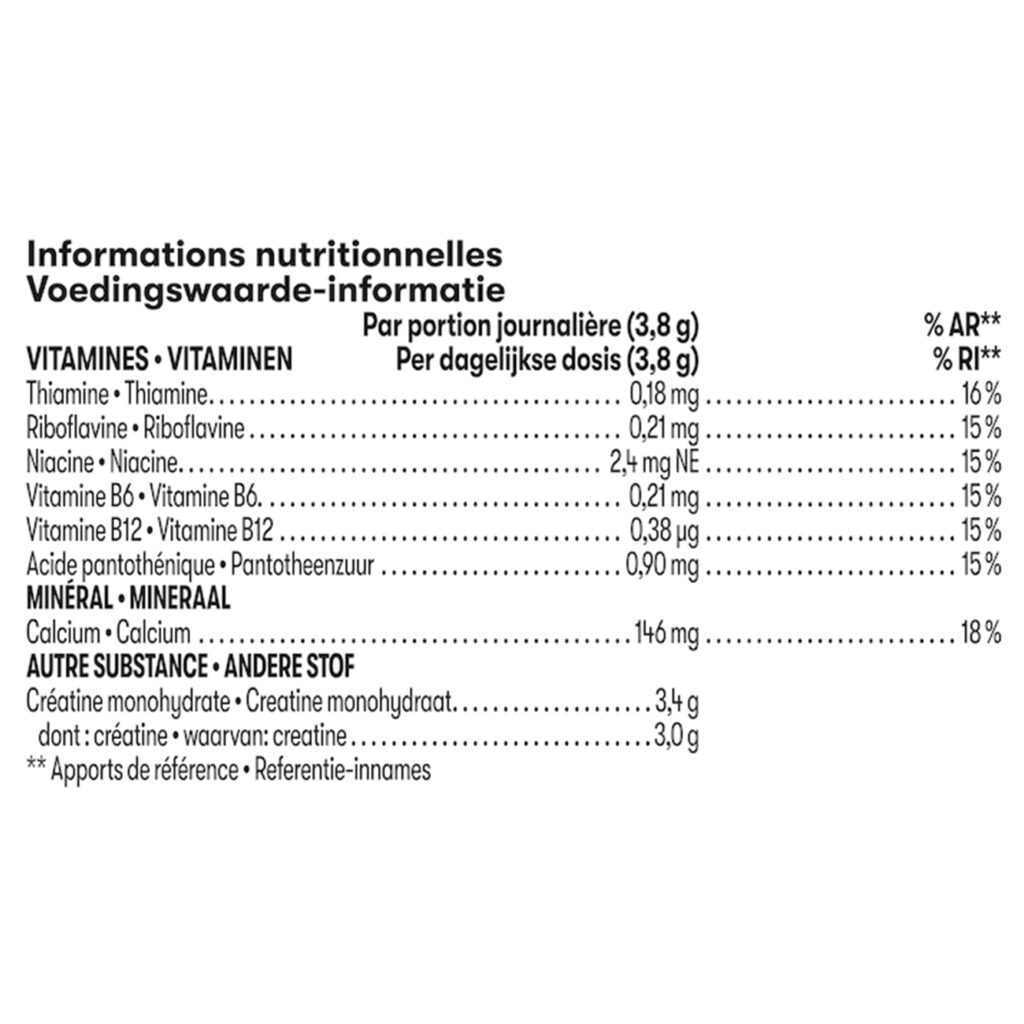 Voedingswaarden Herbalife24 Creatine+ – Verhoog je Prestaties (Informed Sport)